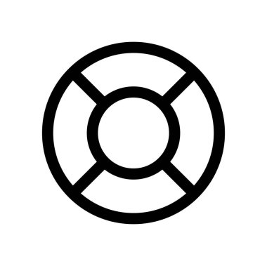 Yaşam şamandırası simgesinin vektör çizimi