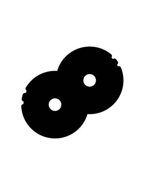 diskler web simgesi, vektör illüstrasyonu 