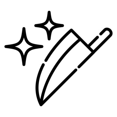 bıçak simgesi vektör illüstrasyonu 