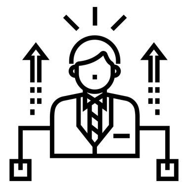 iş ve finans satırı vektör simgesi.