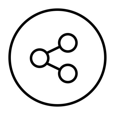 Tasarımınız için paylaşım simgesi, vektör illüstrasyonu