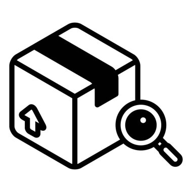 lojistik ve dağıtım çizgisi vektör simgesi.