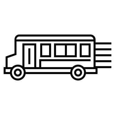 taşıma aracı düz simgesi