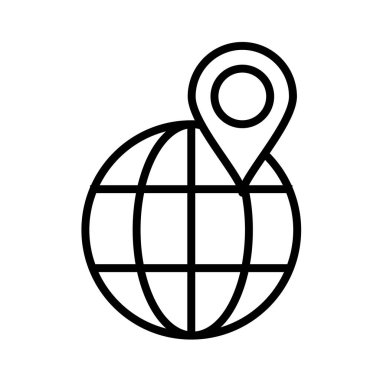 küresel ağ simgesi vektör grafik tasarımı