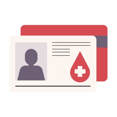 tıbbi rapor simgesi, vektör illüstrasyonu