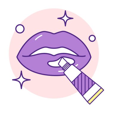 güzellik, simge, vektör illüstrasyonu 