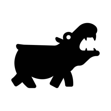 Siyah bir köpek silueti.