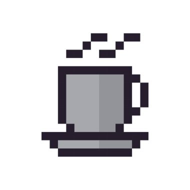 Kahve simgesinin vektör illüstrasyonu