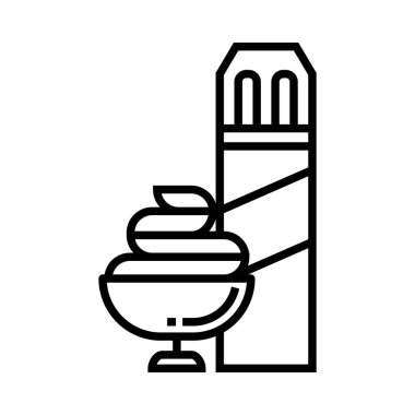 Modern b 'nin vektör illüstrasyonu simge tıbbi aracından yoksun