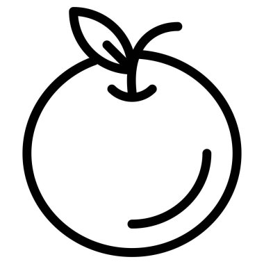 turuncu çizgi vektör simgesi