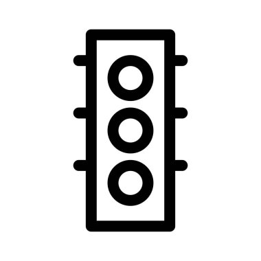 trafik sinyal simgesi vektör illüstrasyonu