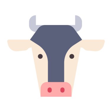 inek simgesi vektör illüstrasyonu 