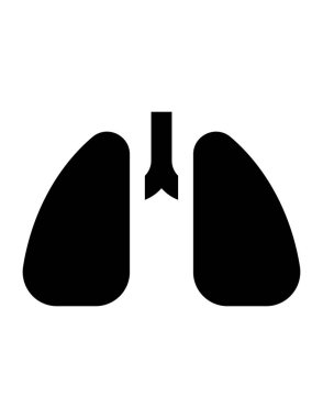 İnsan ciğerleri ikonu. vektör illüstrasyonu