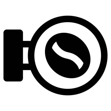 Kafe düz simge vektör illüstrasyonu