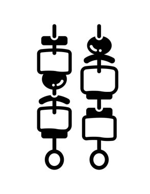 Seo çizgi simgesinin vektör illüstrasyonu