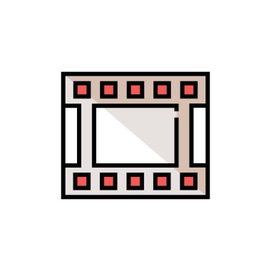 film simgesi vektör illüstrasyonu 