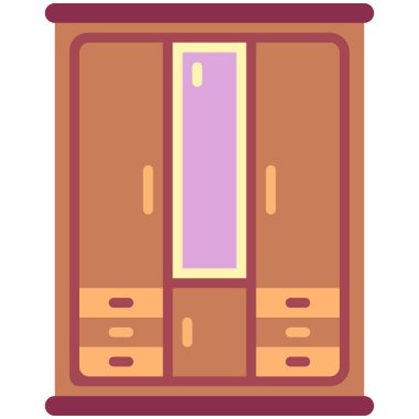 Kostüm simgesi vektör illüstrasyonu 