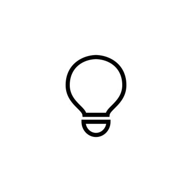 Işık balonu simgesinin vektör çizimi