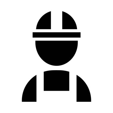 işçi web simgesi, vektör illüstrasyonu 