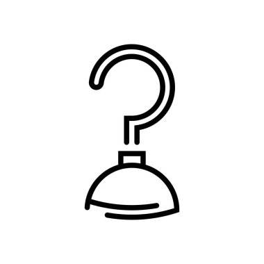 askı simgesi vektör illüstrasyonu