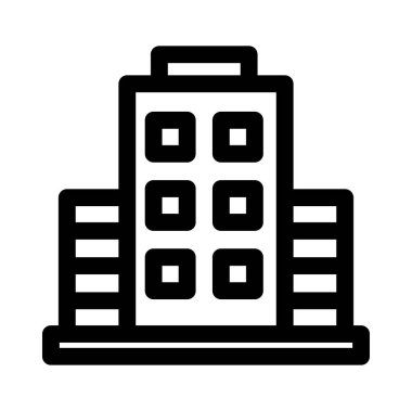 bina simgesi, vektör illüstrasyonu