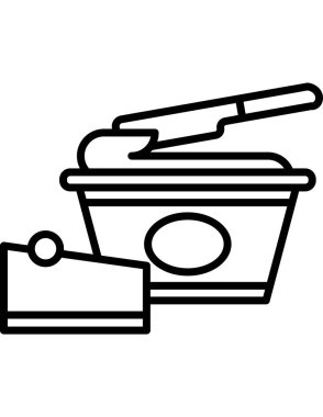 Yemek ağı simgesi. Vektör illüstrasyonu 