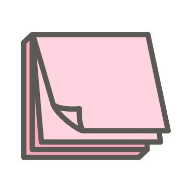 Kağıt simgesinin vektör illüstrasyonu