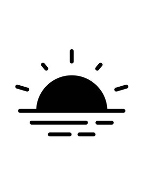 Güneş Simgesi Vektör illüstrasyonu