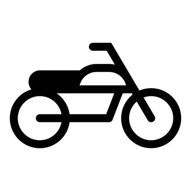 motosiklet simgesi vektör illüstrasyonu