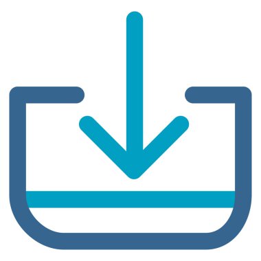 vektör simgesini yönlendir. biçim iki renkli düz sembol, mavi ve gri renkler, yuvarlak açılar, beyaz