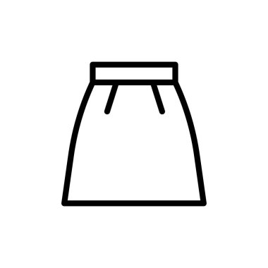 Basit çizgi simgesinin vektör illüstrasyonu