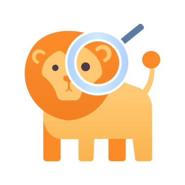 Filin çizgi film karakterinin vektör illüstrasyonu