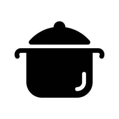 pot düz ikon vektör çizimi