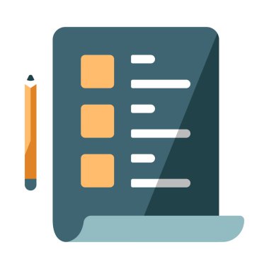 Kontrol listesi vektör illüstrasyonlu pano