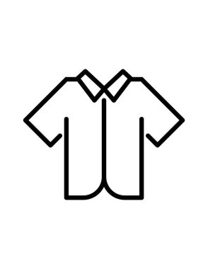 Tişört ikonu. vektör illüstrasyonu