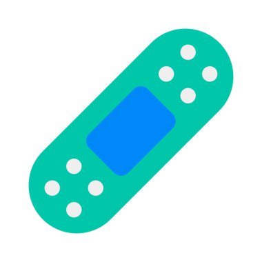 alçı, düz simge vektör illüstrasyonu