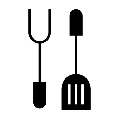 Mutfak gereçleri ikon vektör çizimi