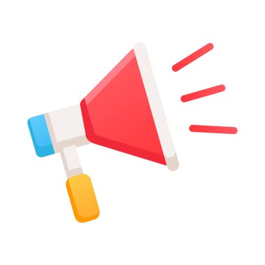 megafonun vektör illüstrasyonu