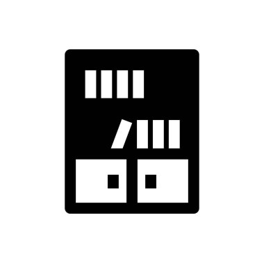 mobilya, simge, vektör illüstrasyonu 