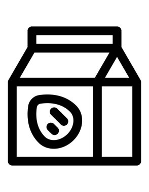 alışveriş ve içecekler satır vektör simgesi.