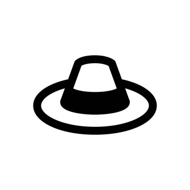 hat web simgesi, vektör illüstrasyonu 