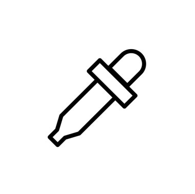 şırınga ikonu vektör illüstrasyonlu pipet