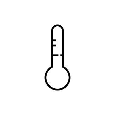 termometre, simge, vektör illüstrasyonu 