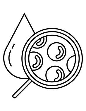 bir karikatür simgesinin siyah ve beyaz vektör çizimi