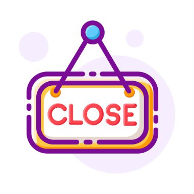 Kapatma işaretinin vektör illüstrasyonu