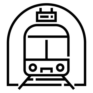tren simgesi vektör illüstrasyonu