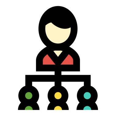 iş ve ofis satırı vektör simgesi.