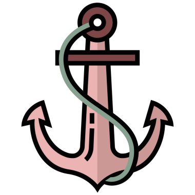 çapa simgesi vektör illüstrasyonu