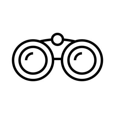 dürbünler, simge, vektör illüstrasyonu 