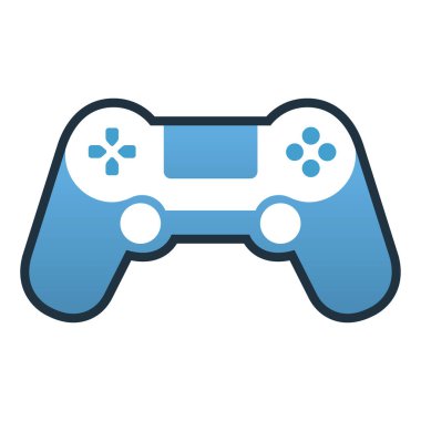 Oyun çubuğu web simgesi. Vektör illüstrasyonu 